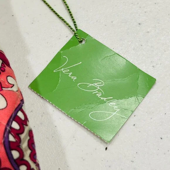 Vera Bradley Cassidy Paisley Meets Plaid shoulder bag NWT Gray Pink Purse - Picture 5 of 8